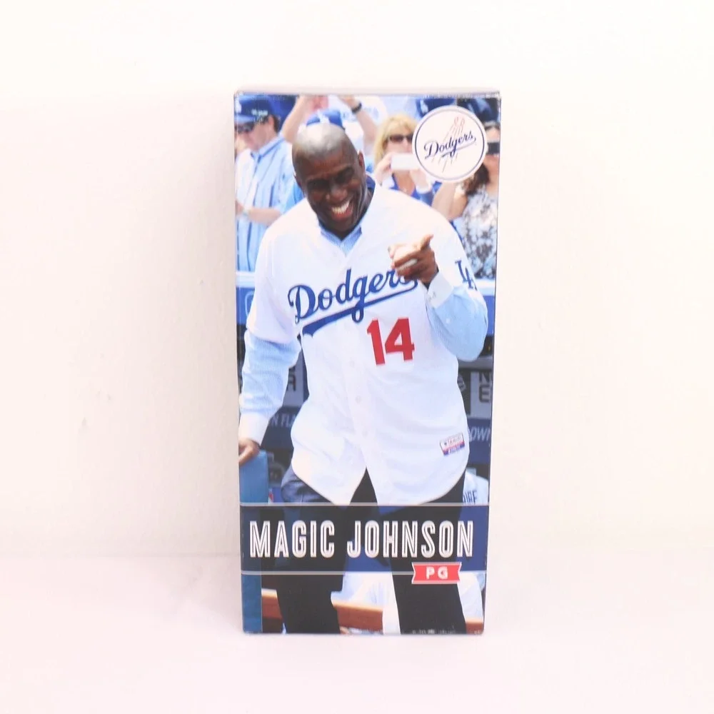 Los Angeles Dodgers Magic Johnson Bobblehead Open Box 2014 Promotional Schedule